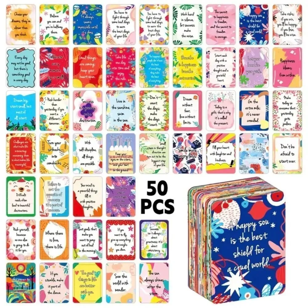 50 Motivational Inspirational Affirmation Cards